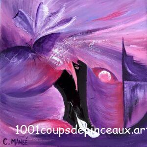Abstraction mauve
