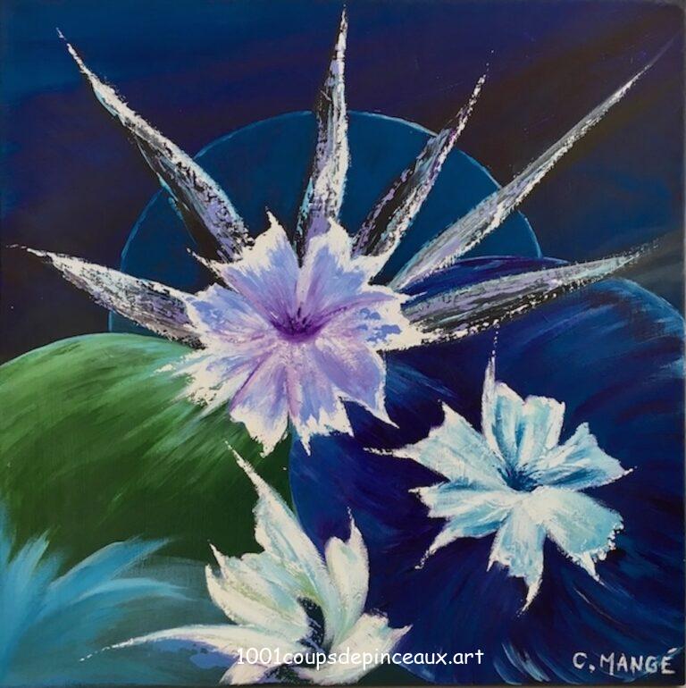 Fleurs bleues 1001coupsdepinceaux