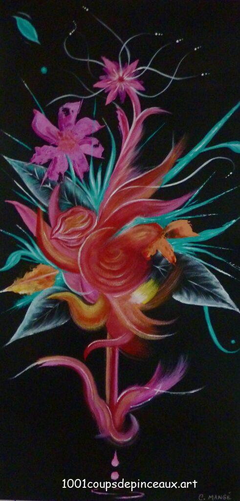 Fleur en éclats d’artifice