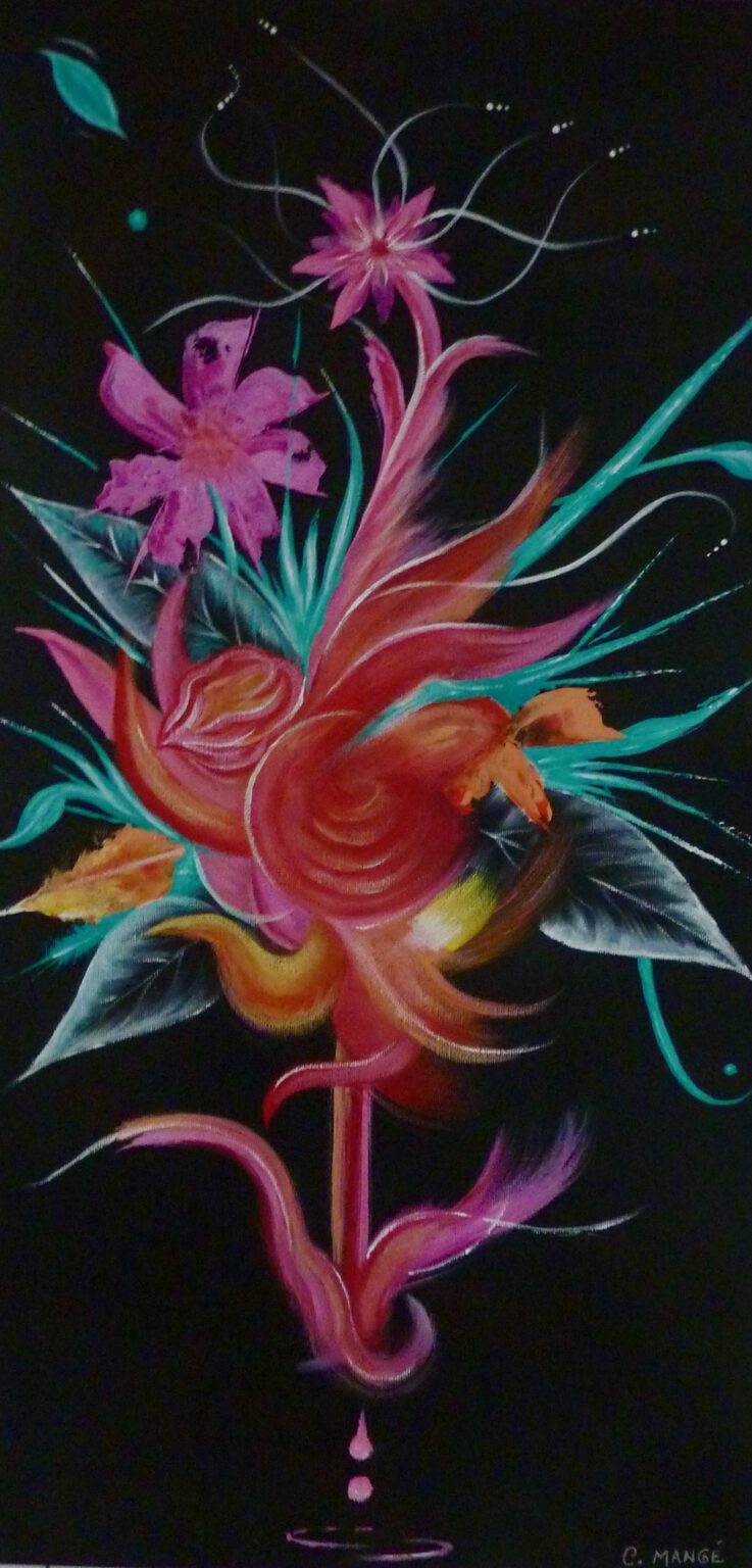 Fleur en éclats d’artifice